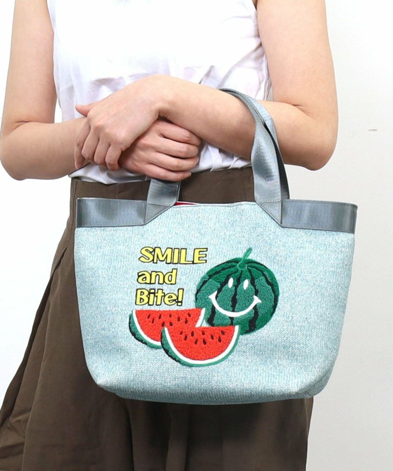 【COO SPECIAL WEEK】SMILEY 圖案刺繡托特包